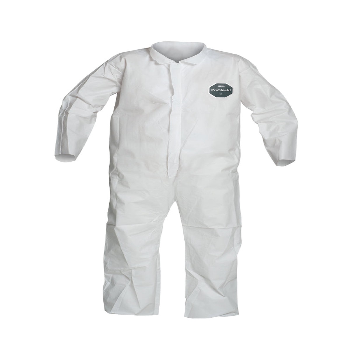 Coveralls - DuPont ProShield 50 Collar, Open Wrists & Ankles, Serged Seams, White (Case of 25) NB120S