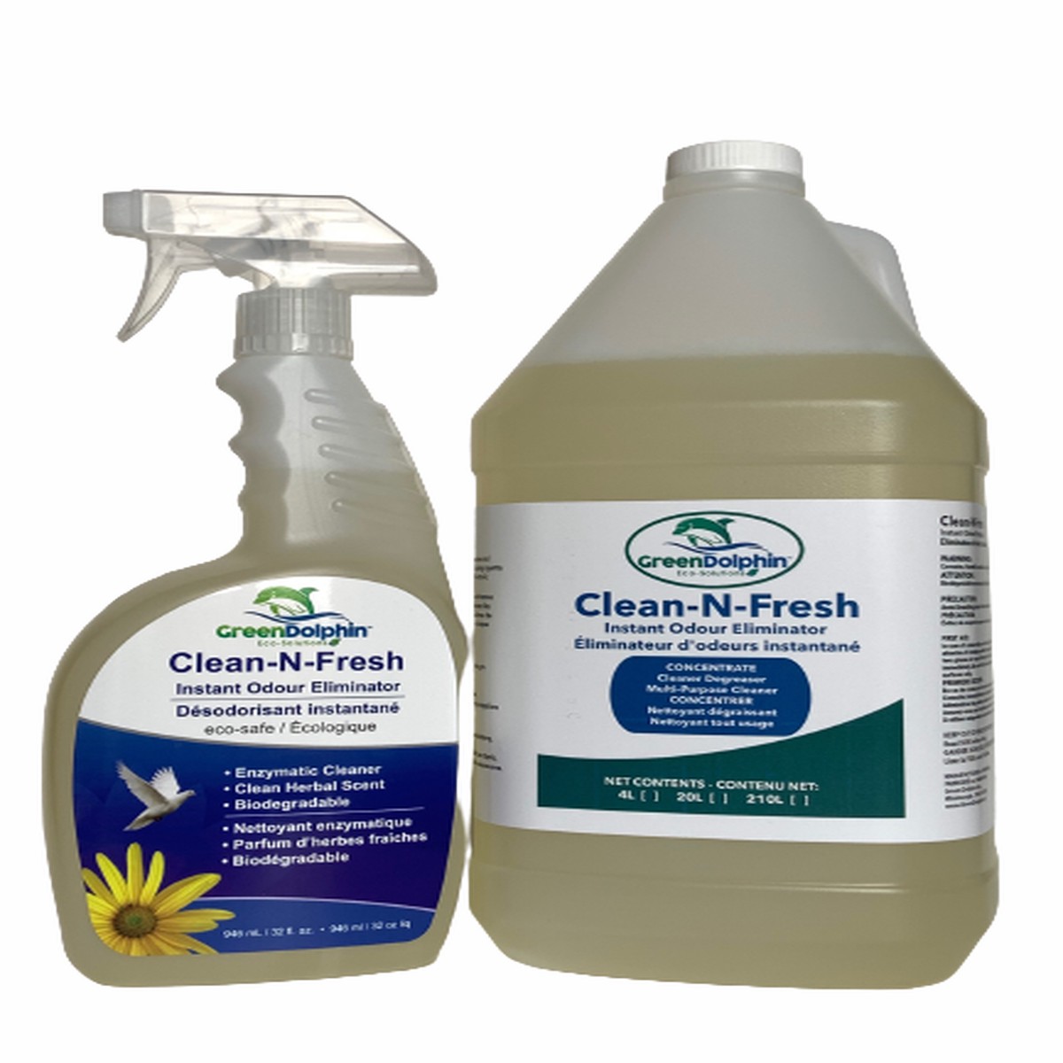 Odour Eliminator - Green Dolphin Clean-N-Fresh (Enzyme Odour Eliminator), GD-CNF