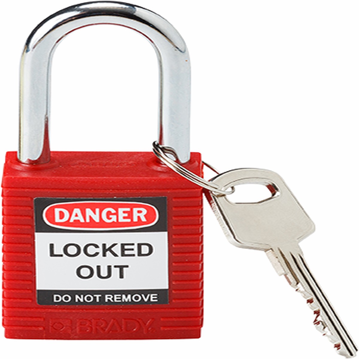Padlock - Brady 1.5" Nylon Lockout Padlock, Various Colours 99552 / 99556 / 99580