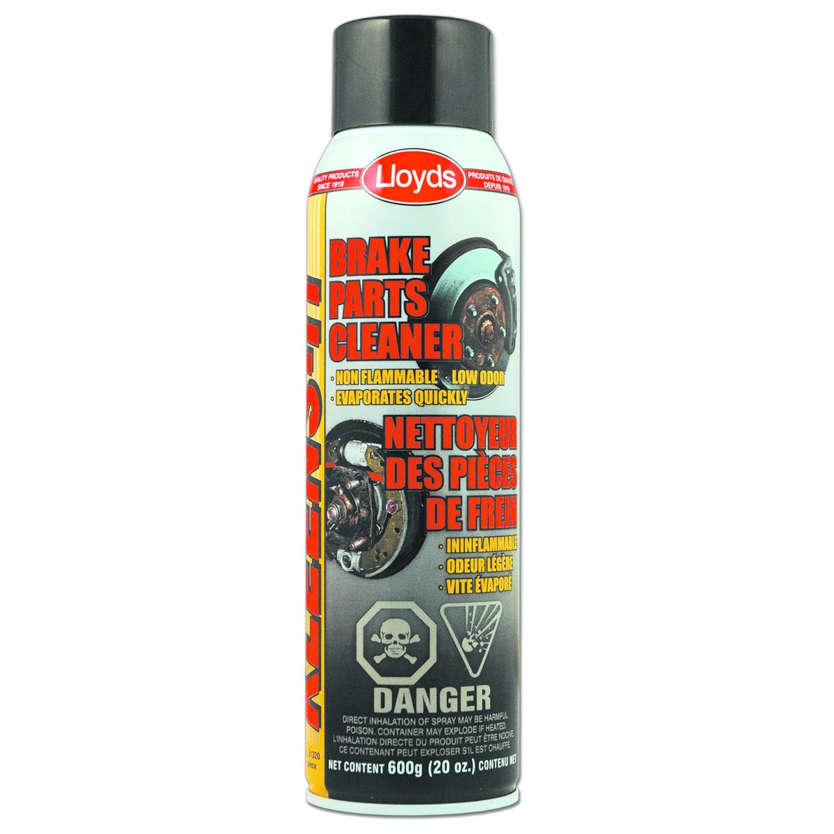 Brake Cleaner - Lloyds Kleens-It Non Flammable Brake Parts Cleaner, Various Sizes