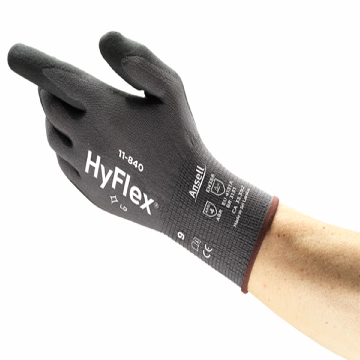 Cut Resistant Gloves - Ansell HyFlex Light Duty, 11-840