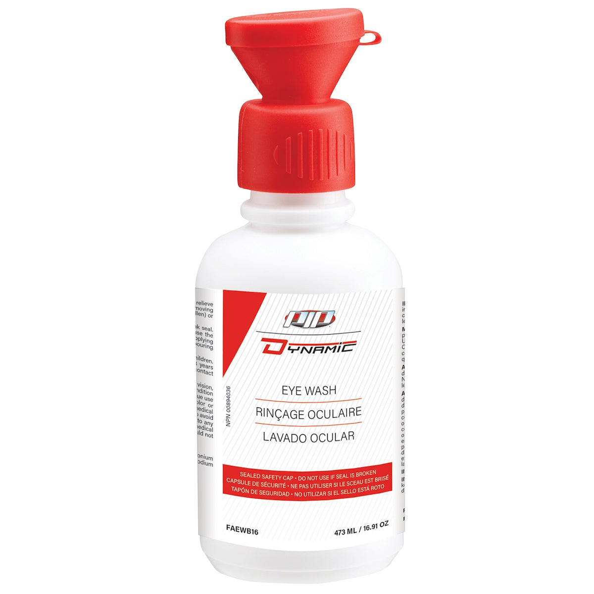 Eyewash Bottle - Dynamic Empty with Eye Cup FAEWB