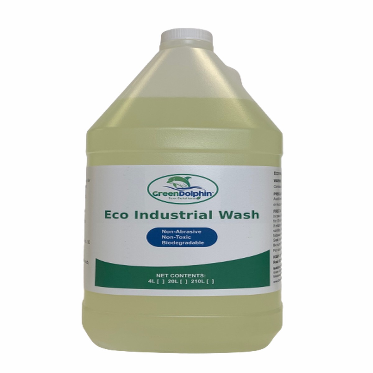 Industrial Wash - Green Dolphin Eco Industrial Wash (Concentrate), GD-EIW