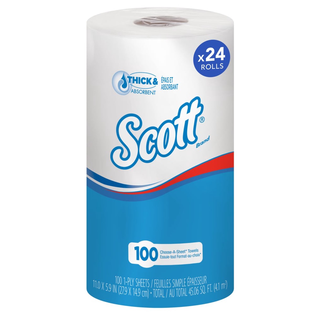 Paper Towel - Scott Kitchen Roll Towels (Case of 24 Rolls), 47031