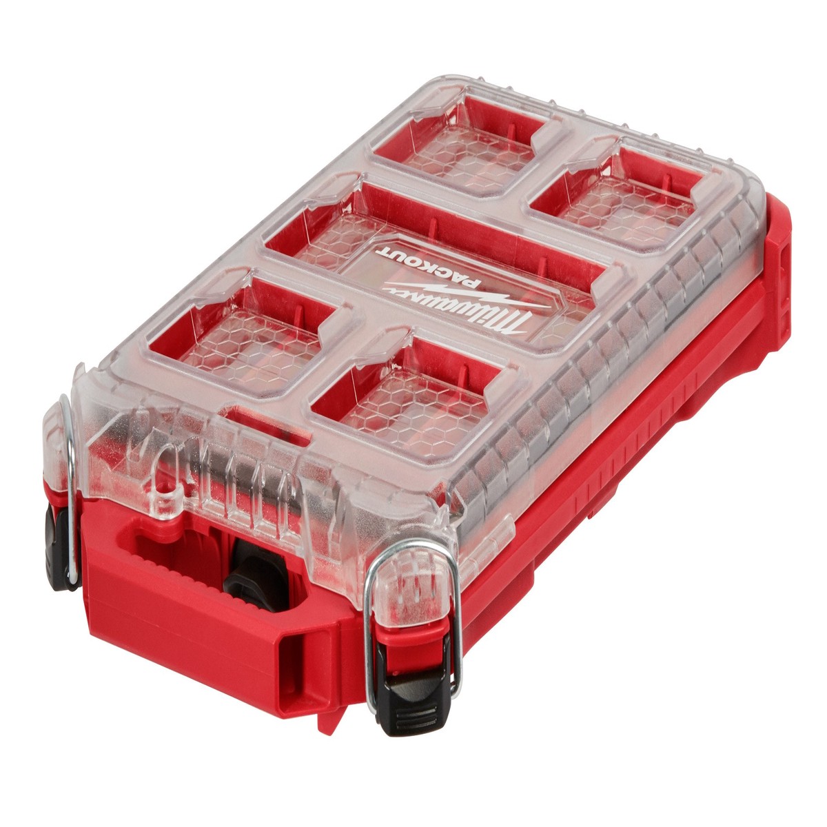 Organizer - Milwaukee PACKOUT 5-Compartment Low-Profile Compact Small Parts Organizer, 48-22-8436