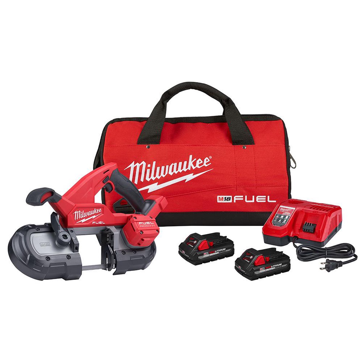Band Saw Kit - Milwaukee M18 FUEL 18 Volt Lithium-Ion Brushless Cordless Compact Band Saw Kit, 2829-22