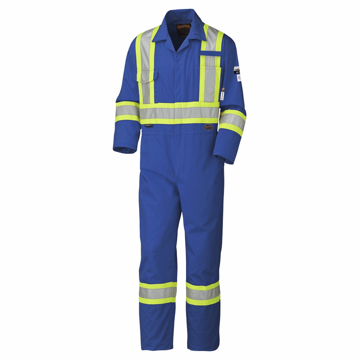 Coveralls - Pioneer Royal Blue 6.5oz 98% Cotton 2% Antistatic Flame-Gard Coverall 5552 / 5552T