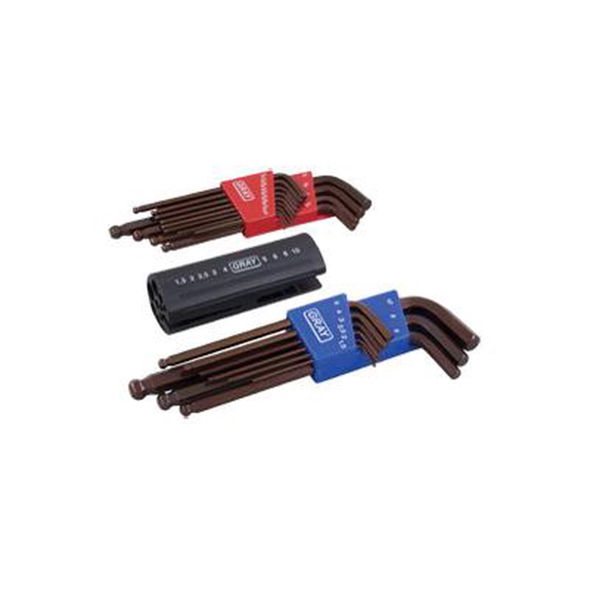 Hex Key Set - Gray Tools Imperial & Metric 22-Piece Ball End Hex Key Set 68722