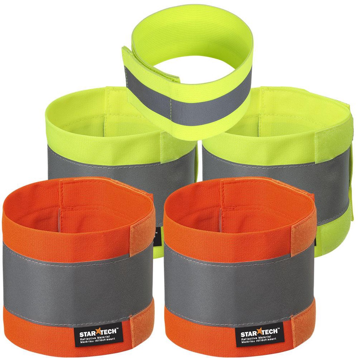 Ankle Bands - Pioneer Hi-Viz Adjustable Reflective Ankle Bands 18" x 4", 142A / 141A