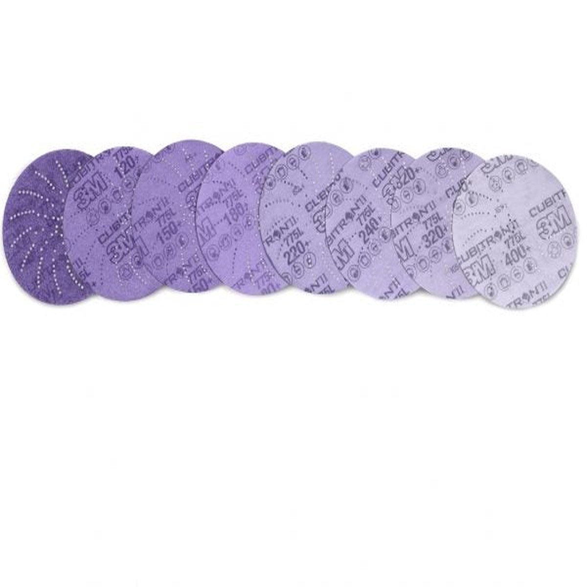 Abrasive Disc - 3M Cubitron II Hookit Film Discs 775L 3mil (Case of 250), Various Grades