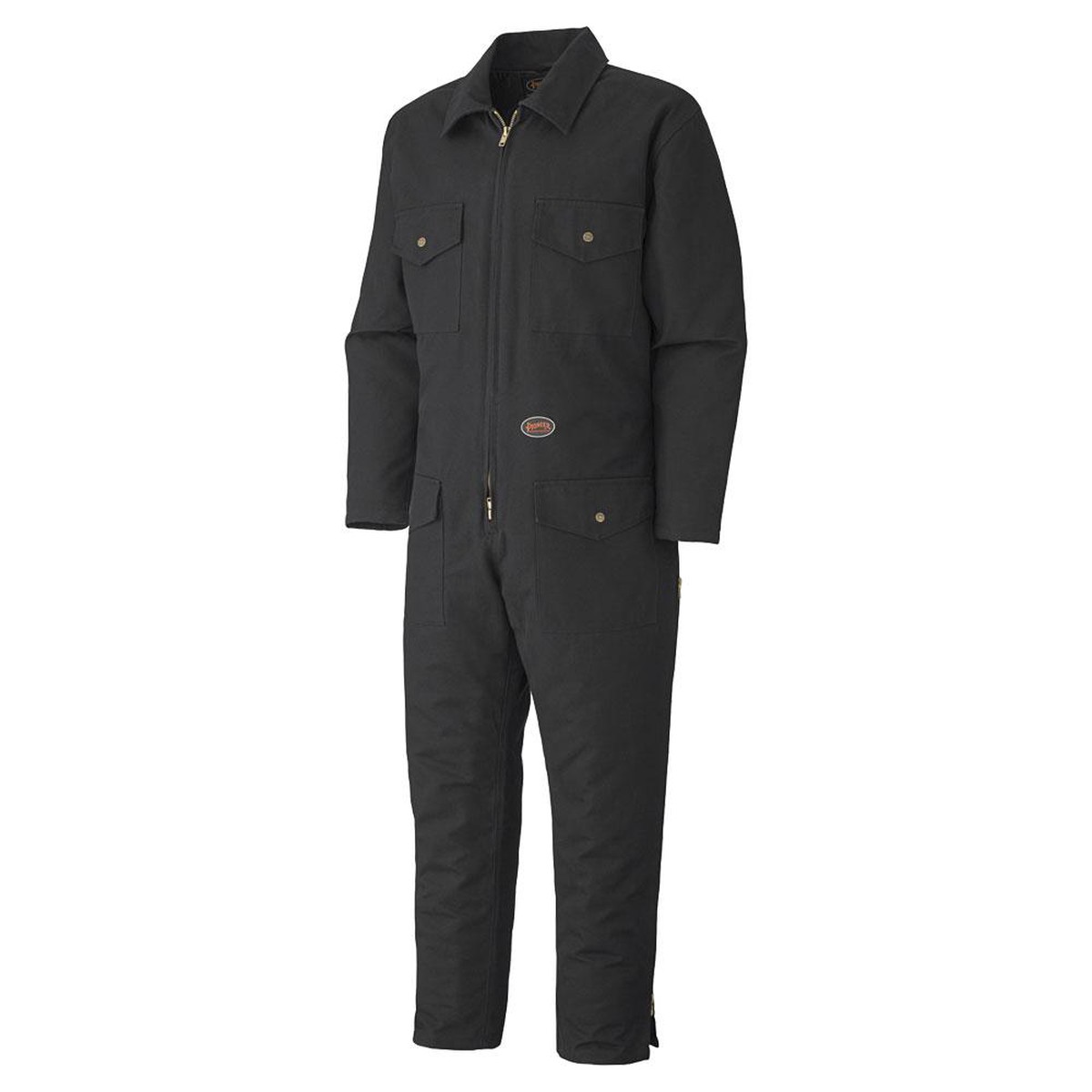 Coveralls - Pioneer Black Quilted Cotton Duck Coveralls, 520A