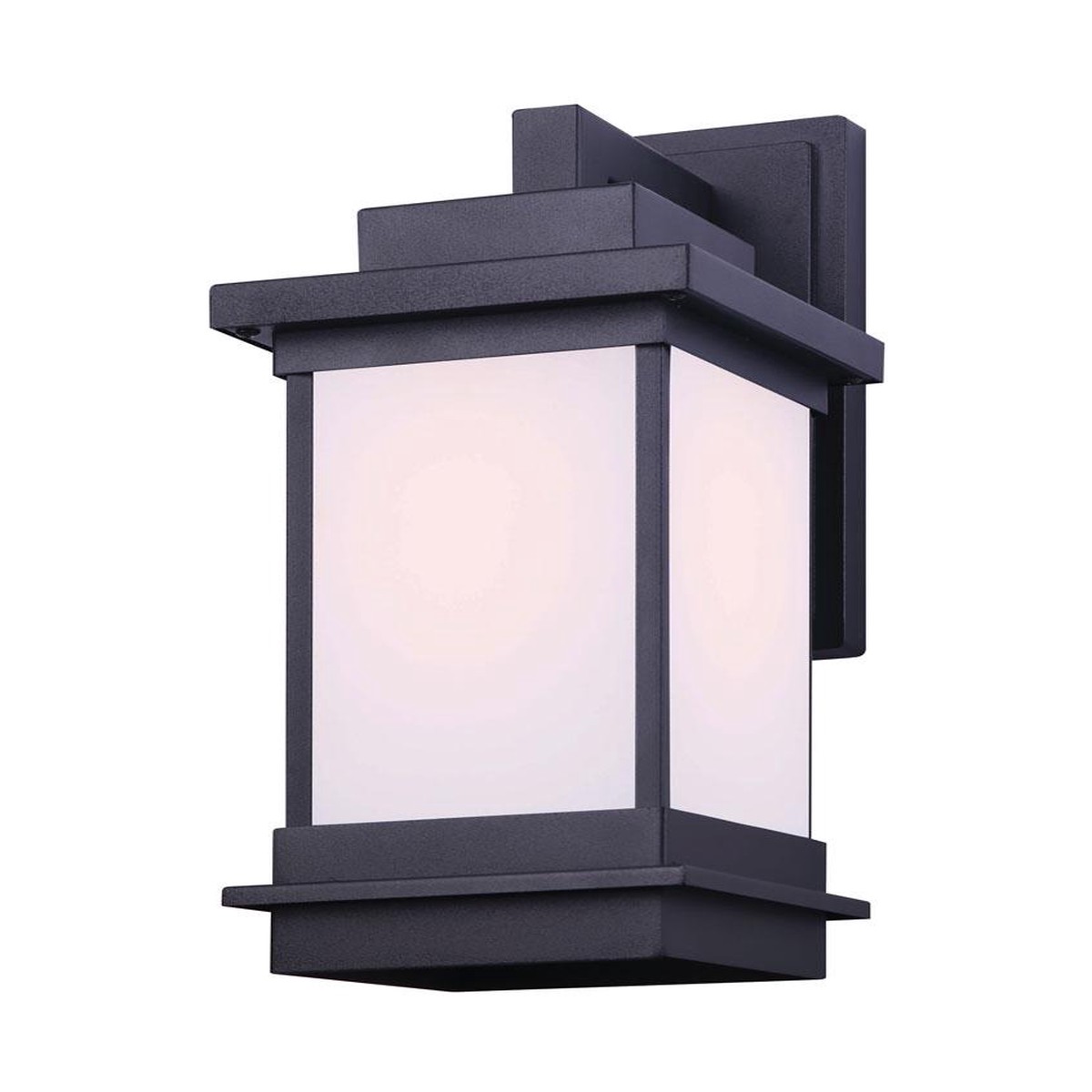 Outdoor Light - Canarm AKELLO Matte Black Medium Wall Light IOL472BK