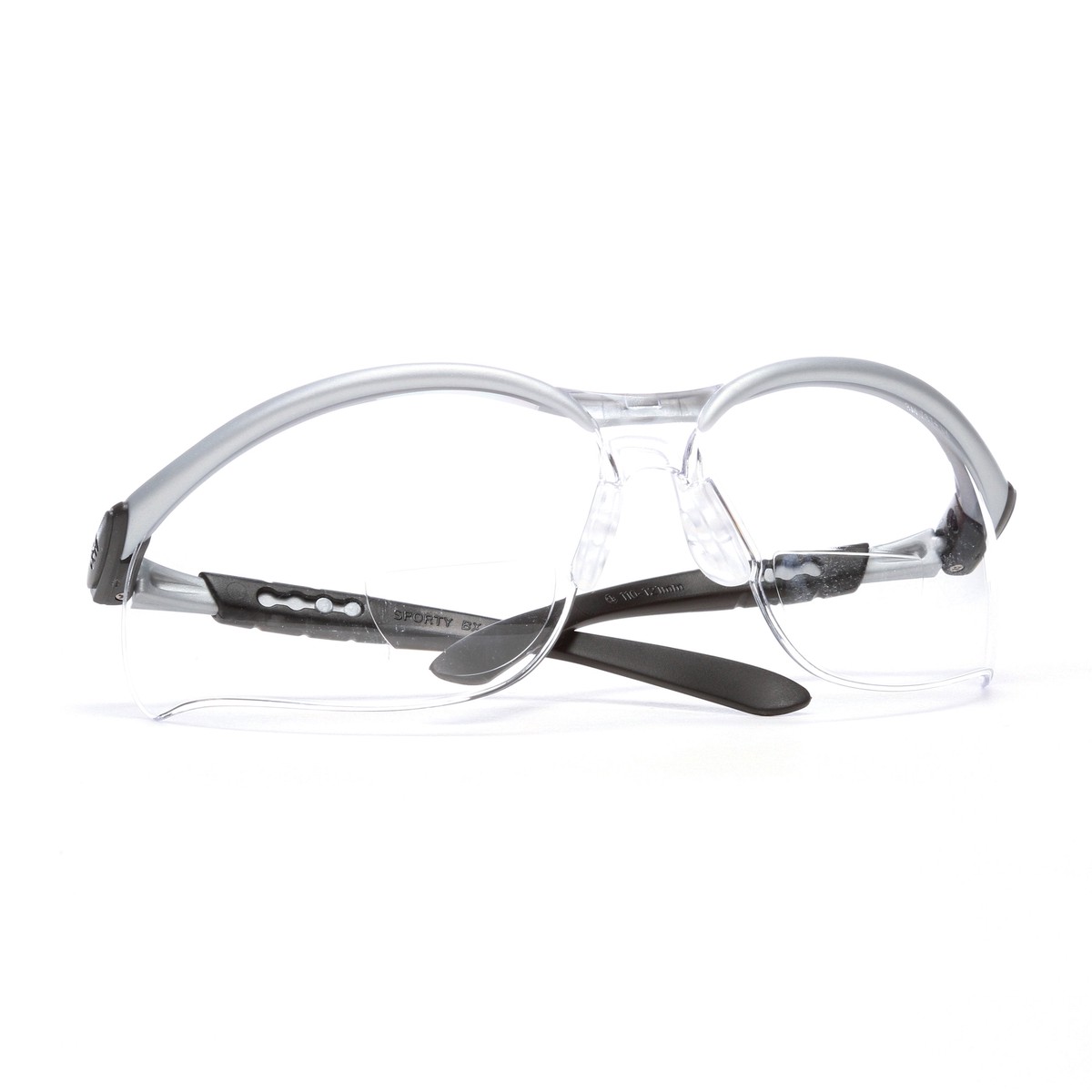 Protective Glasses - 3M BX Reader Protective Eyewear, Clear Lens, Silver Frame, +2.0 dioptre, 11375-00000-20