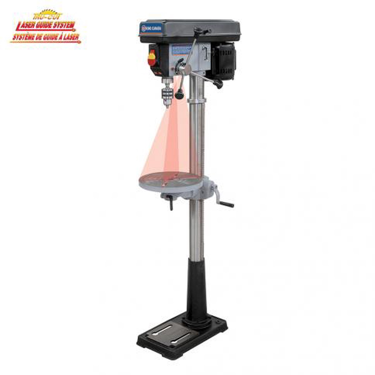 Drill Press - King Canada 13" Floor Model Drill Press with Dual Laser Guide System KC-116FN
