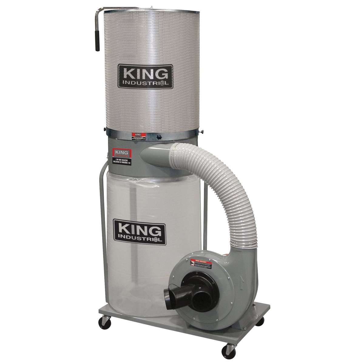 Dust Collector - King Canada Dust Collector with Canister Filter 220 Volt KC-3109C/KDCF-3500