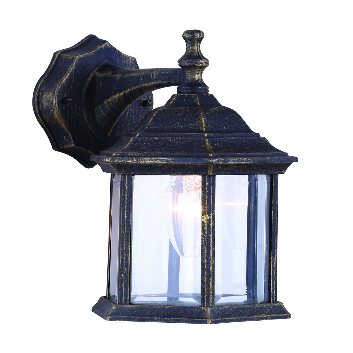 Outdoor Light - Canarm Antique Black & Gold Downlight IOL467