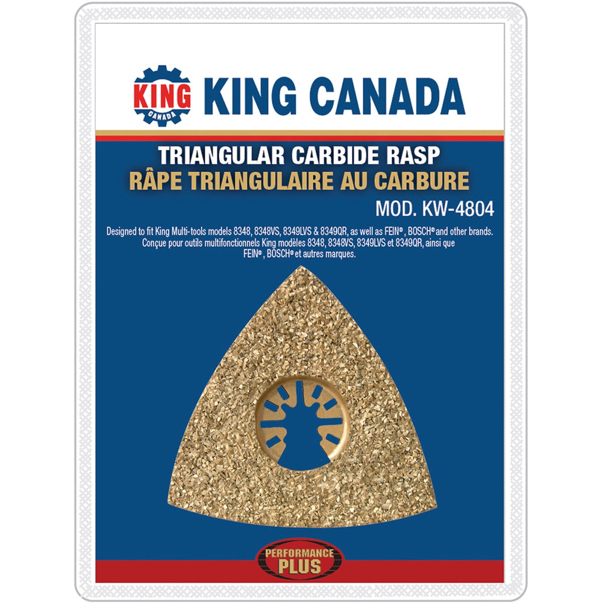 Saw Blade - King Canada Triangular Carbide Rasp, KW-4804
