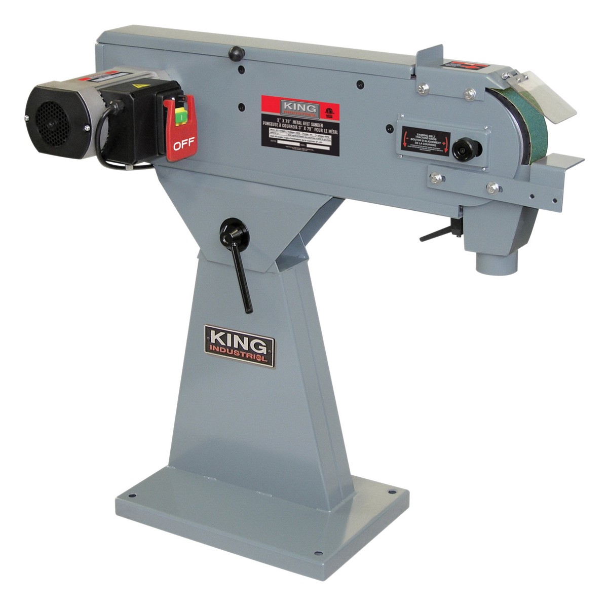Belt Sander - King Canada 3" X 79" Metal Belt Sander KC-379MS