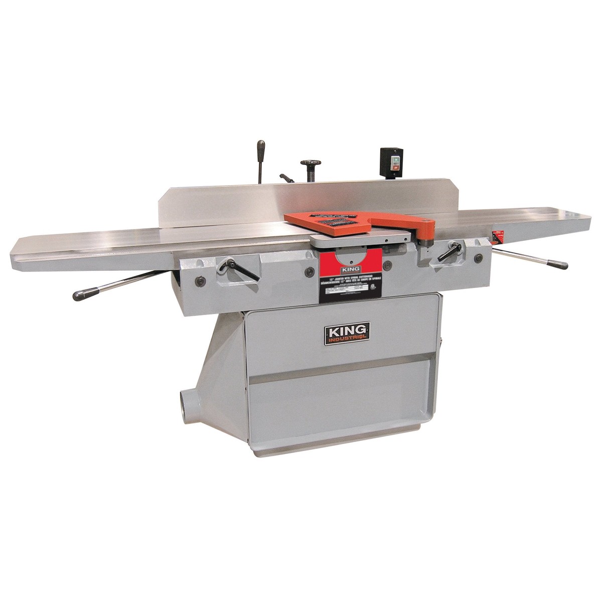 Jointer - King Canada 12" Industrial Jointer with Spiral Cutterhead KC-125FX / KC-125FX-5