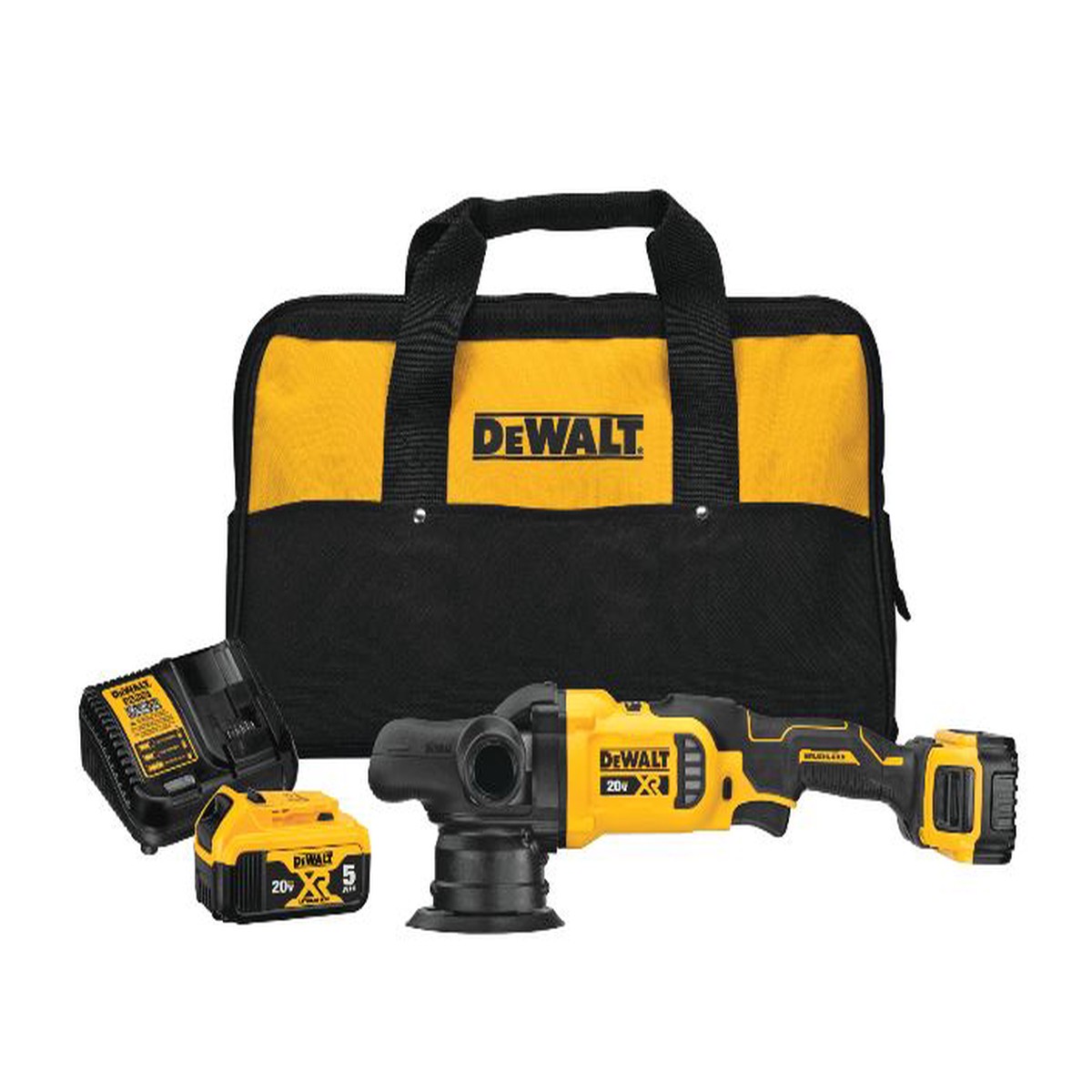 Orbit Polisher Kit - DeWalt 20V MAX* XR 5 in. Cordless Variable-Speed Random DCM848P2