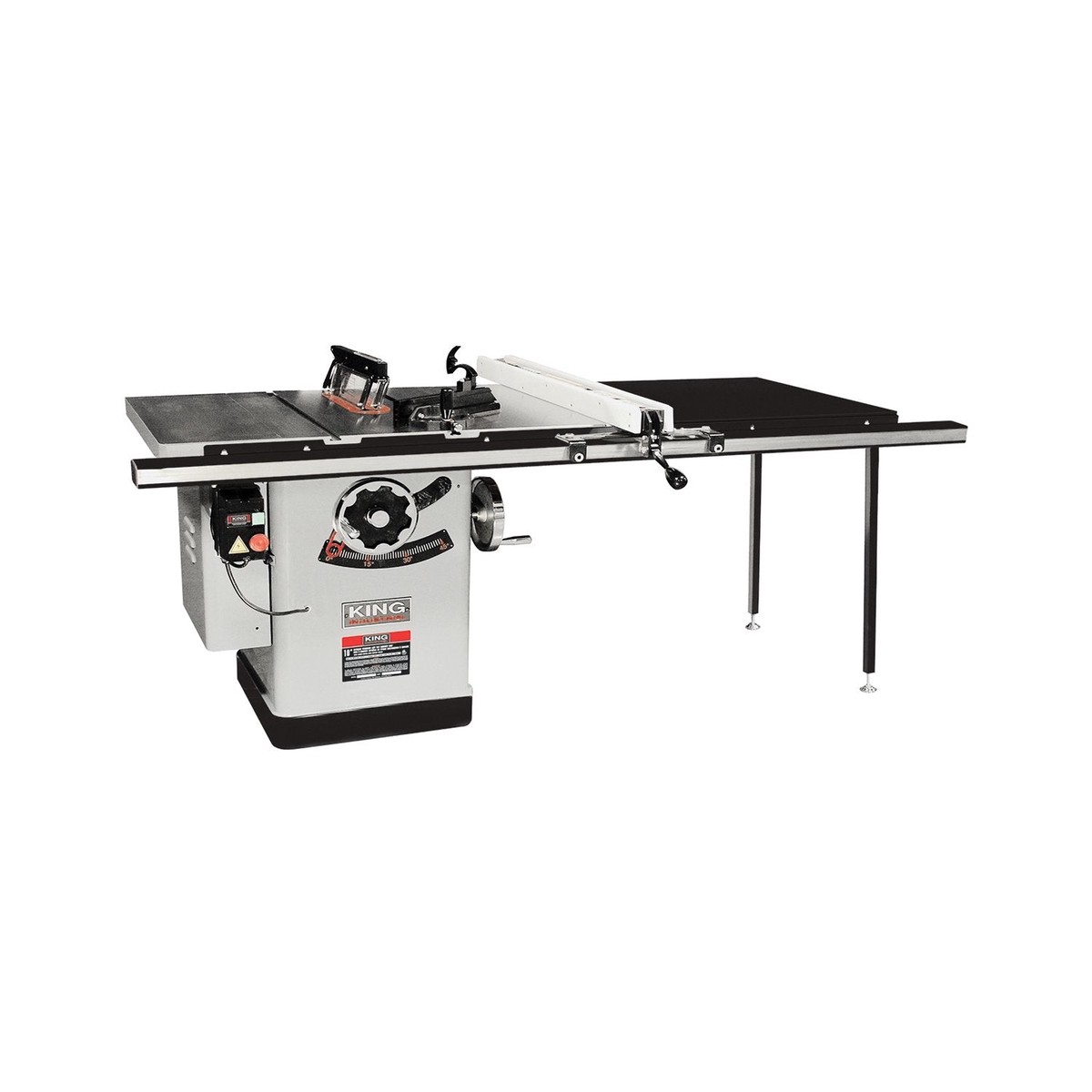 Table Saw - King Canada Industrial 10" Extreme Cabinet Table Saw with 50" Industrial Rip Fence & Melamine Table KC-26FXT/i50/5052