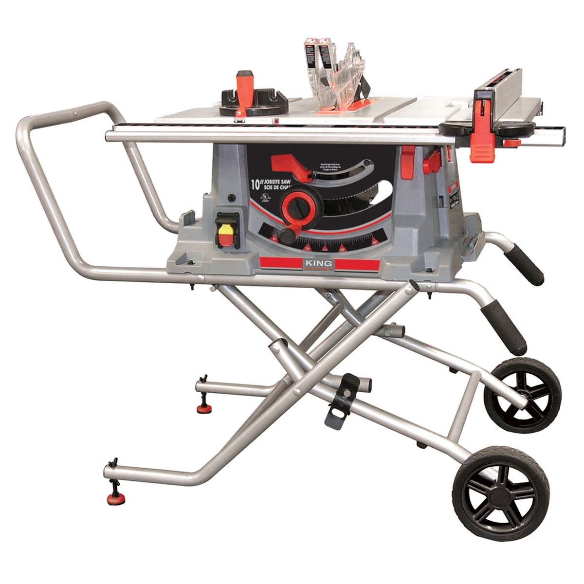 Table Saw - King Canada Industrial 10" Jobsite Table Saw with Folding Stand KC-5100NS