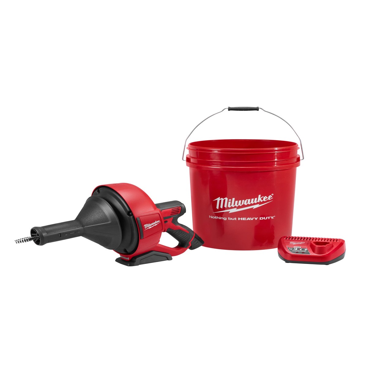 Drain Snake Kit - Milwaukee M12 Drain Snake w/ 5/16" Cable, 2571-21