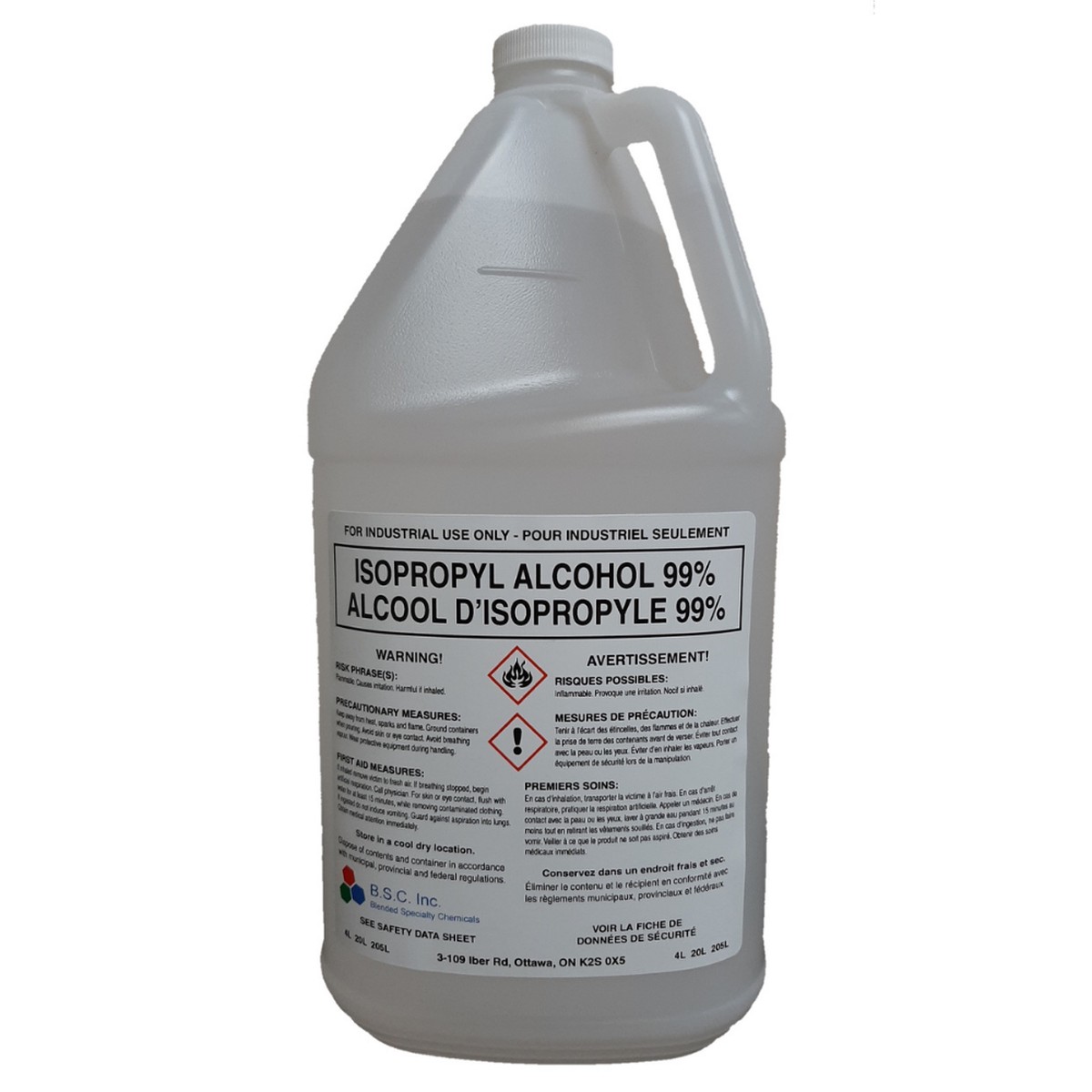 Isopropyl Alcohol - BSC 4 L, (Case of 4), ISOPROPYL-4L