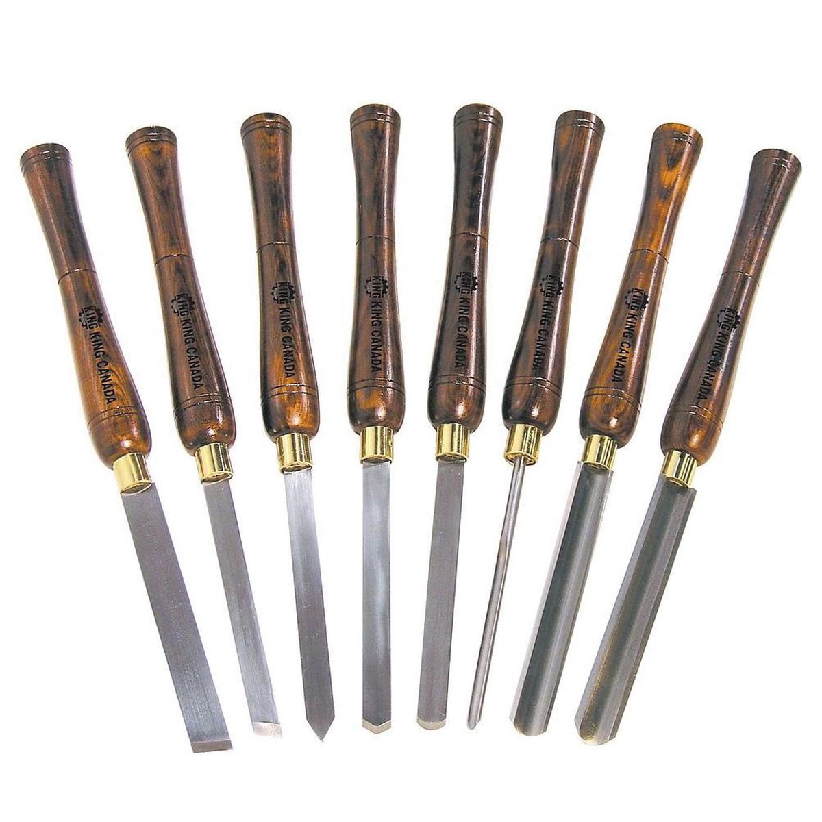Lathe Chisel Set - King Canada 8 pc. Wood Lathe Chisel Set KPRO-08