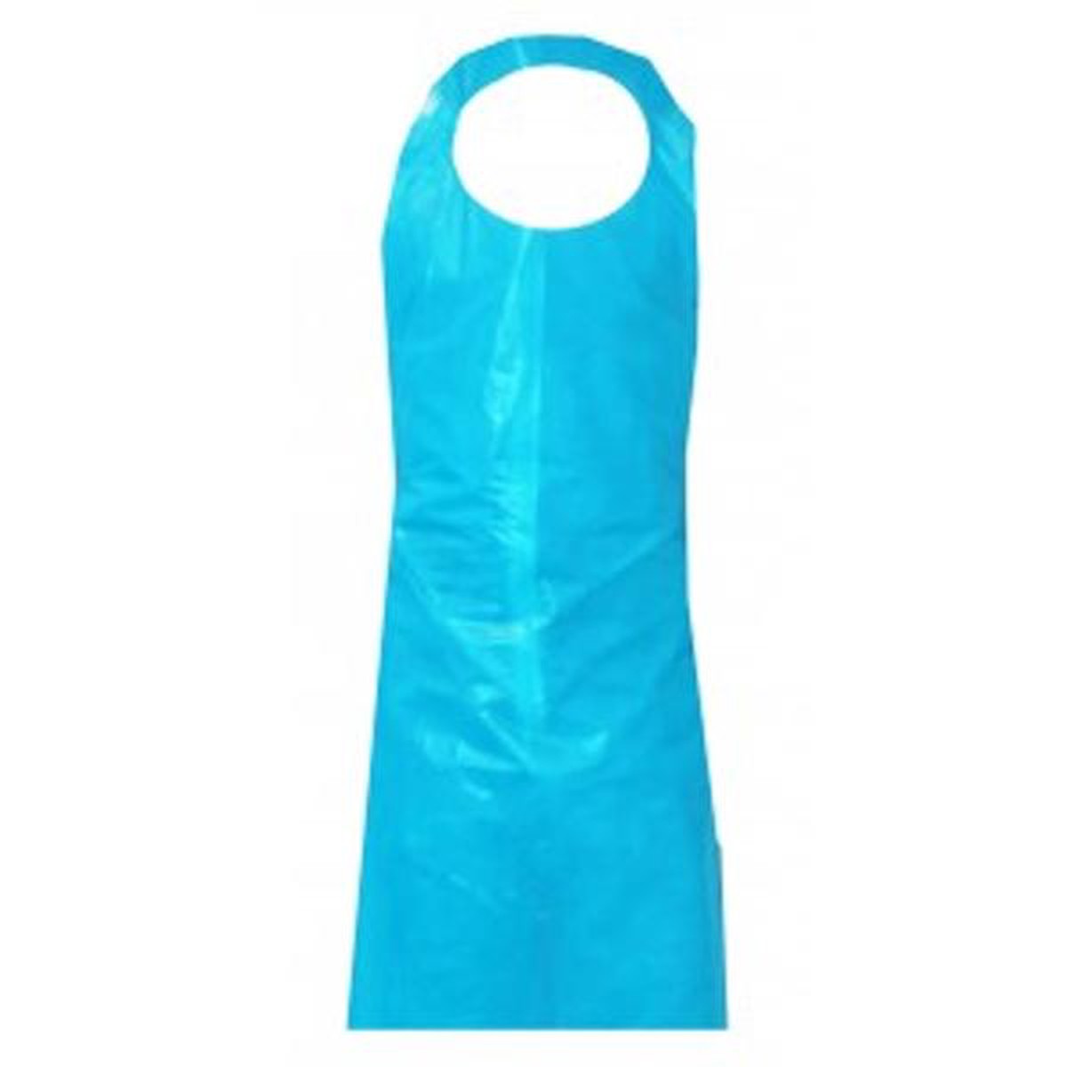 Apron - Ronco CoverMe Single Use Disposable Blue Polyethylene 28X46 1.5 mil White or Blue (Box of 100) 31-524 / 31-124