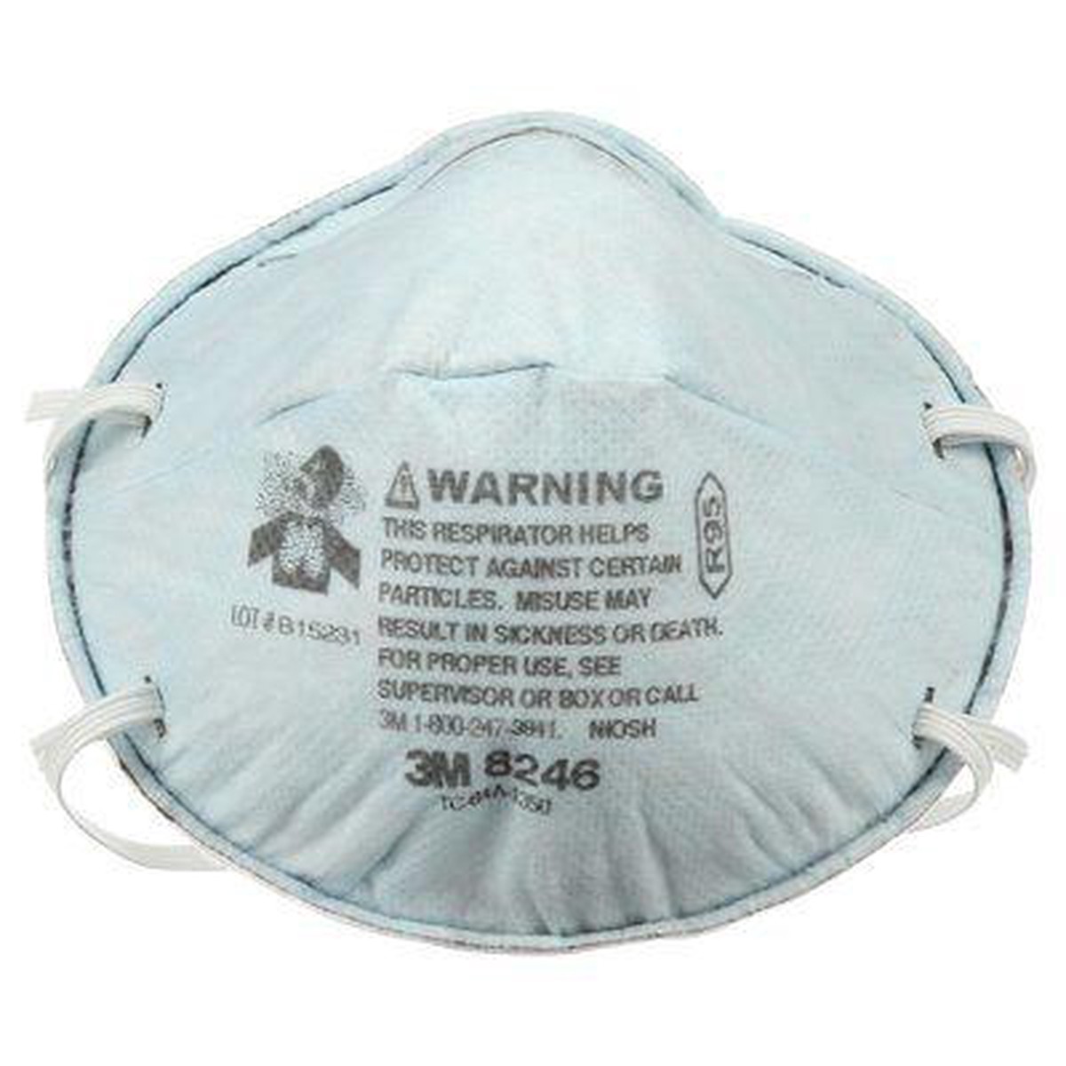 Particulate Respirator / Face Mask - 3M Particulate Disposable R95 (Box of 20), 8246