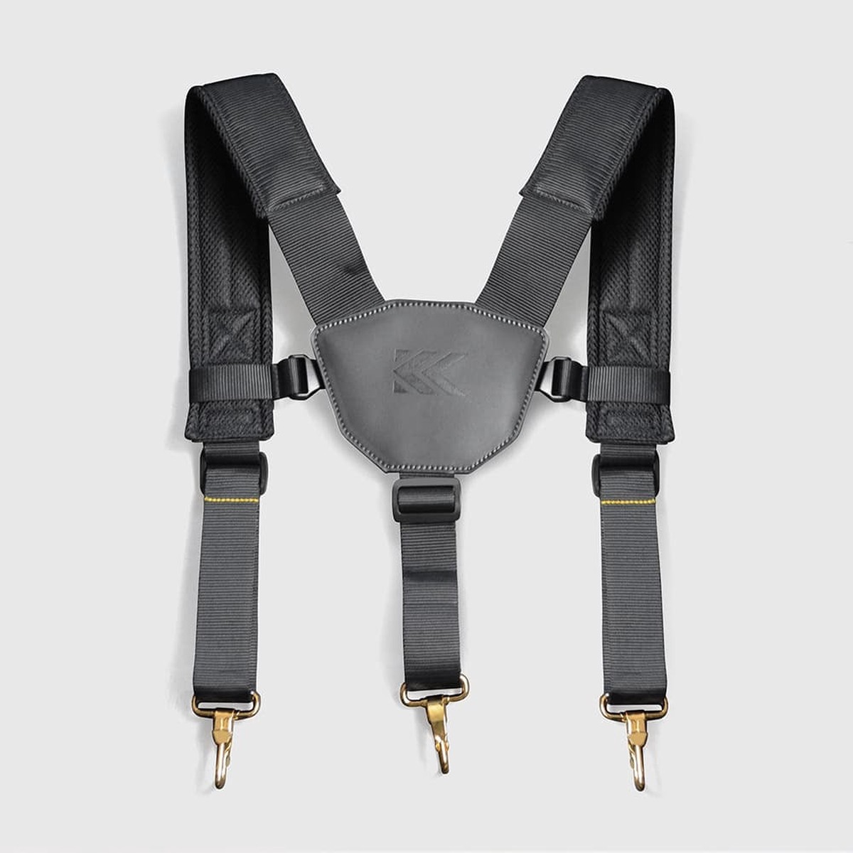 Fujiya Kurokin Light PU Leather Padded Suspenders