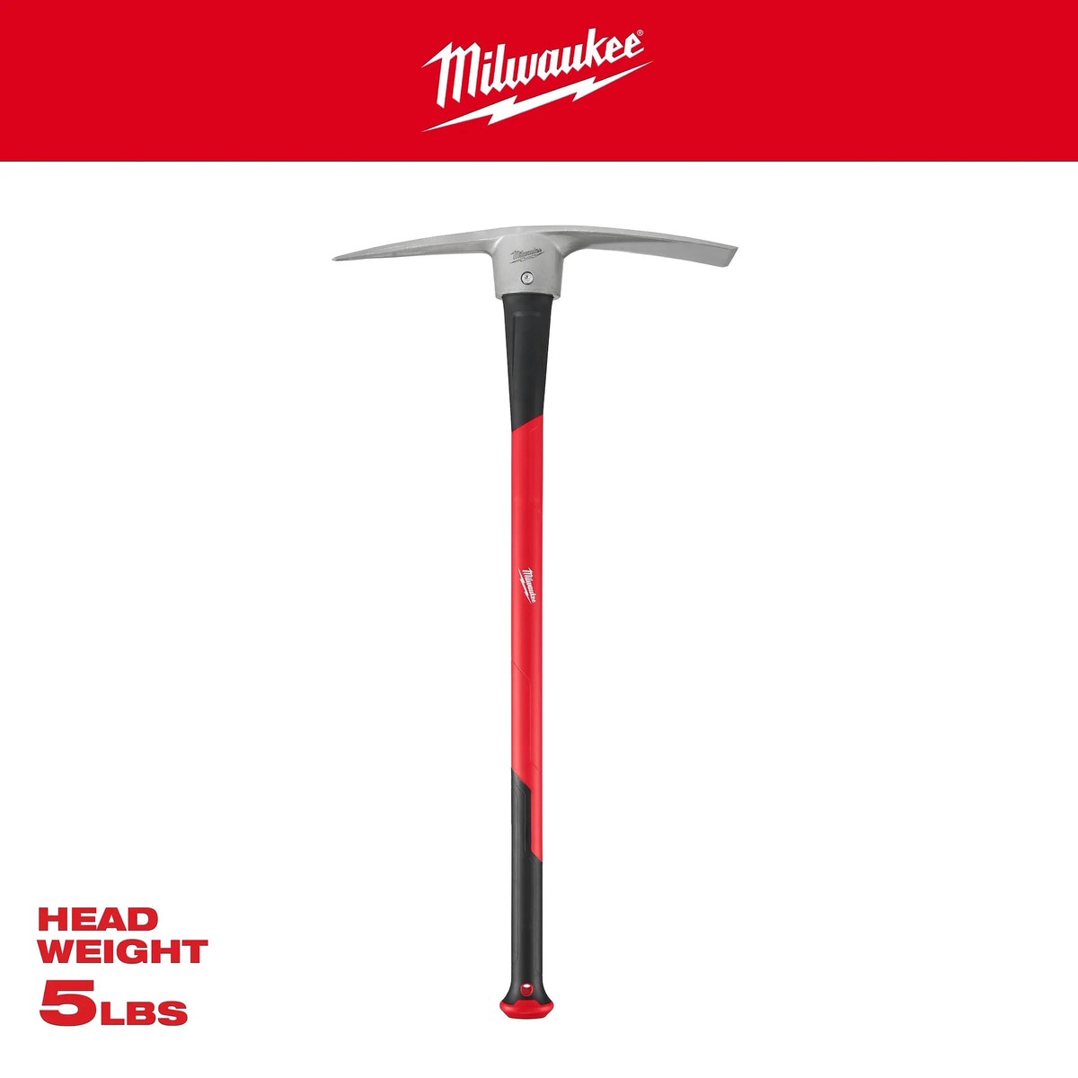 Pick - Milwaukee 5lb Pick Mattock (36" Handle), 48-22-9335