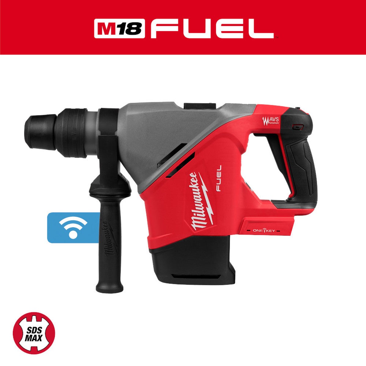 Rotary Hammer - Milwaukee M18 FUEL 1-9/16" SDS Max Rotary Hammer w/ ONE-KEY, 2917-20