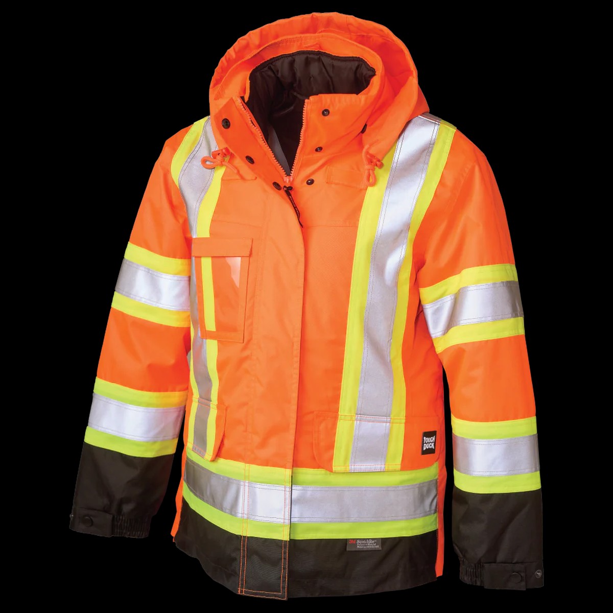 Safety Jacket - Tough Duck Women's Poly Oxford 5-In-1 Safety Jacket, SJ46