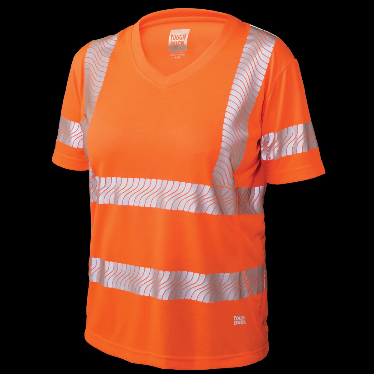 T-Shirt - Tough Duck Women's Polyester Jersey Short Sleeve Safety T-Shirt, ST23