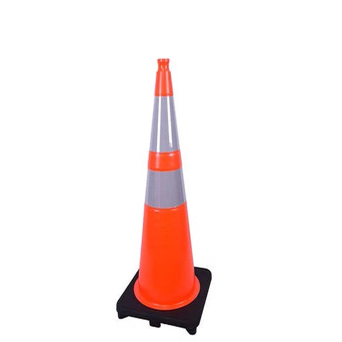 Traffic Cone - Workzone Safety 28" PVC Cone - Upper and Lower Collars, TC-PR6U4L-28