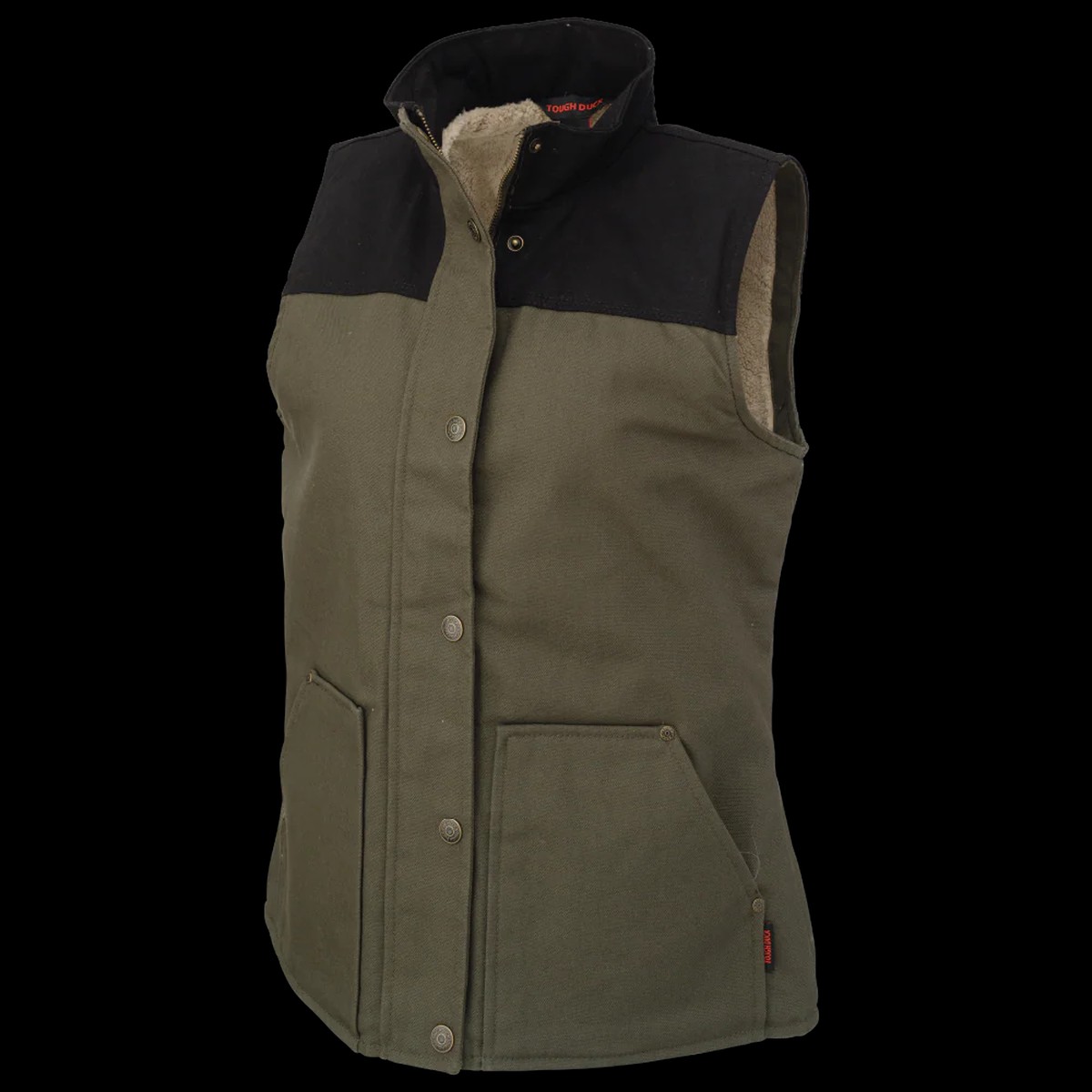 Vest - Tough Duck Womens Duck Sherpa-Lined Vest, WV09