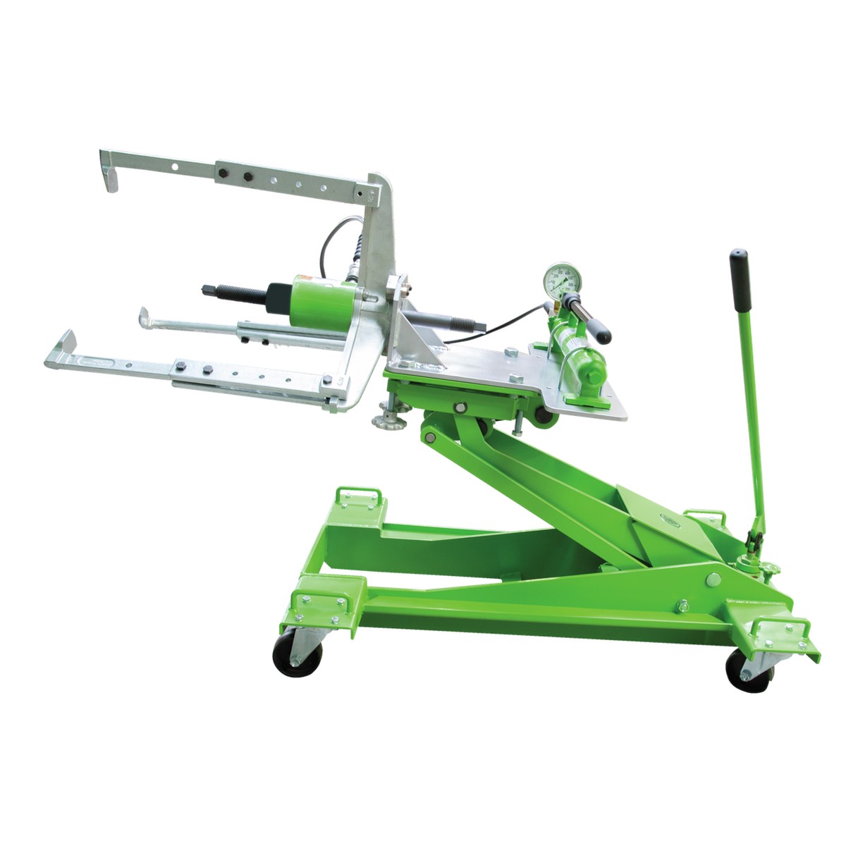 Kukko YHU-S-Y28-11-1 - Mobile 3-jaw hydraulic puller "DAVID" with adjustable reach, up to 520 mm spread, 500 mm reach with max. 20 t t tension force