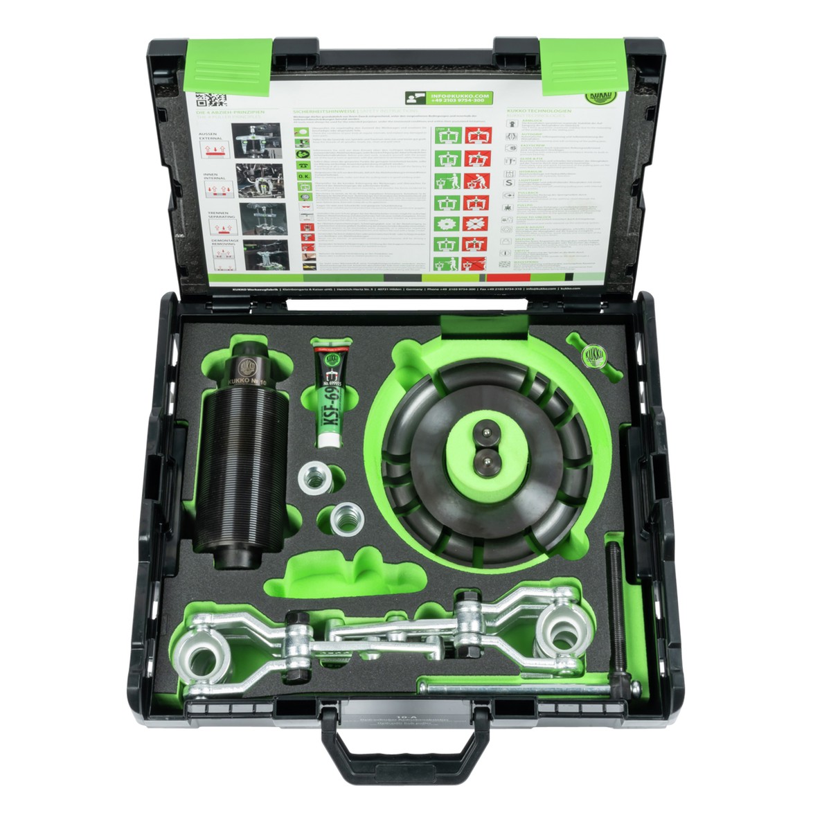 Kukko 10-A - Hydraulic wheel hub puller set up to 250 mm / 20 ton