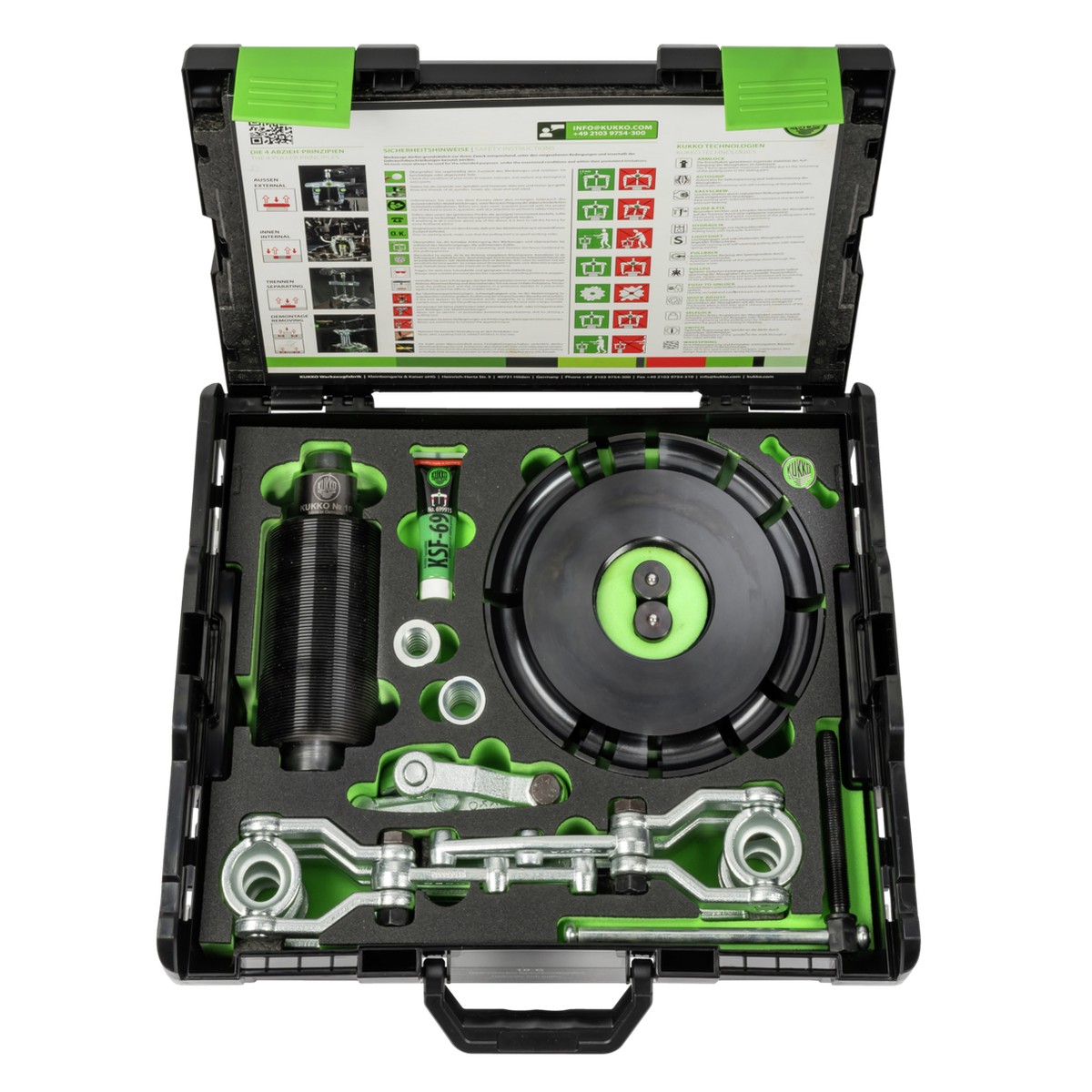 Kukko 10-G - Hydraulic wheel hub puller set up to 350 mm / 20 ton